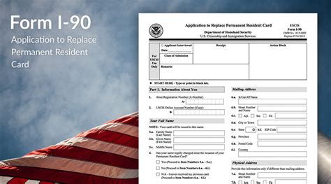 Application to Replace Permanent Resident Card (Green .